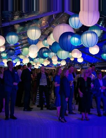Lampion solar, albastru