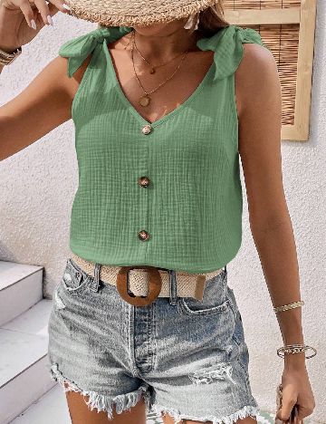 Top SHEIN, verde
