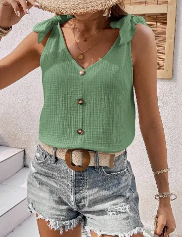 Top SHEIN, verde