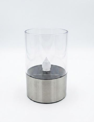 Lampa solara Schou, gri/transparent