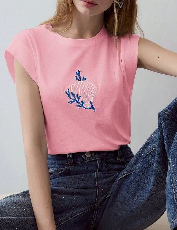 Tricou MOTF, roz