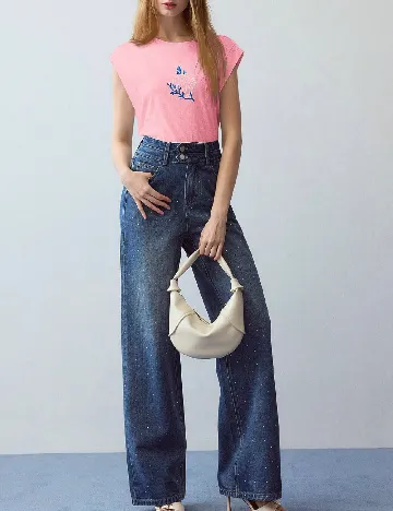 Tricou MOTF, roz