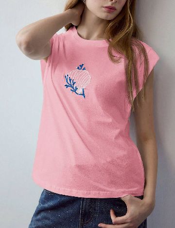 Tricou MOTF, roz