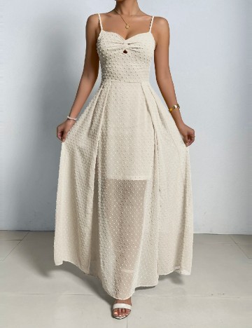 Rochie lunga SHEIN, crem