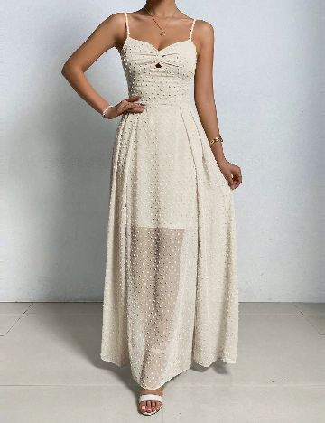 Rochie lunga SHEIN, crem