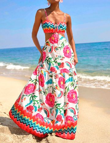 Rochie lunga SHEIN, mix culori