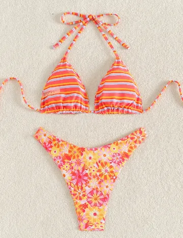Costum de baie SHEIN, mix culori