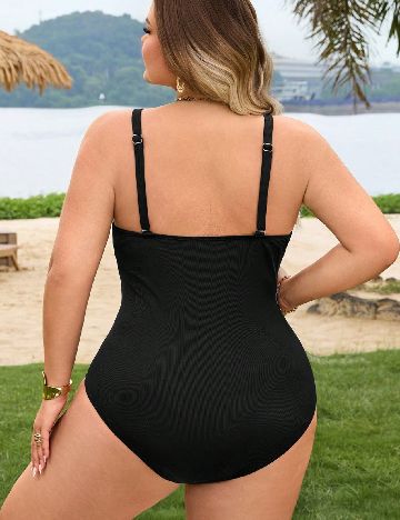 Costum de baie SHEIN CURVE, negru