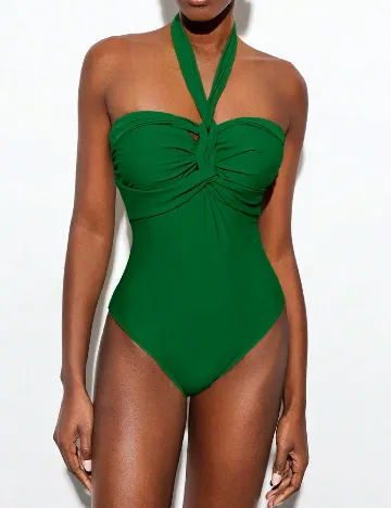 Costum de baie SHEIN, verde