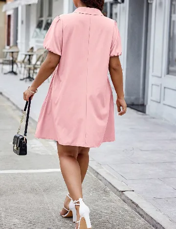 Rochie scurta SHEIN CURVE, roz