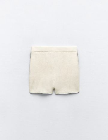 Pantaloni scurti Zara, ecru