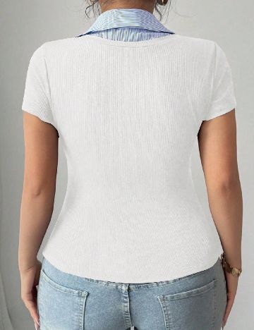 Tricou SHEIN CURVE, alb