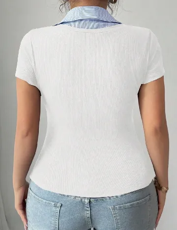 Tricou SHEIN CURVE, alb