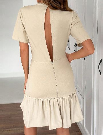 Rochie scurta SHEIN, bej