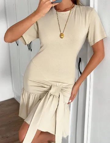 Rochie scurta SHEIN, bej