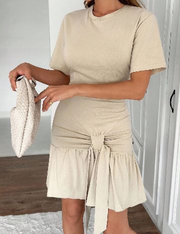 Rochie scurta SHEIN, bej