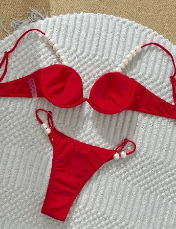 Costum de baie SHEIN, rosu