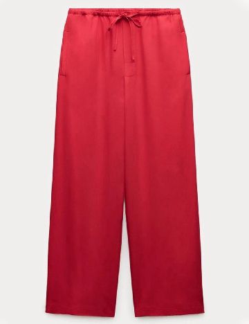 Pantaloni Zara, rosu