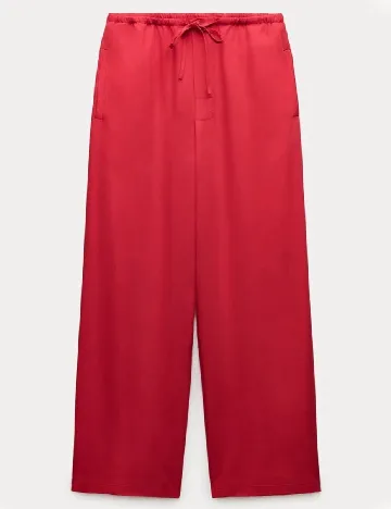 Pantaloni Zara, rosu