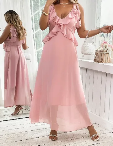 Rochie lunga SHEIN CURVE, roz