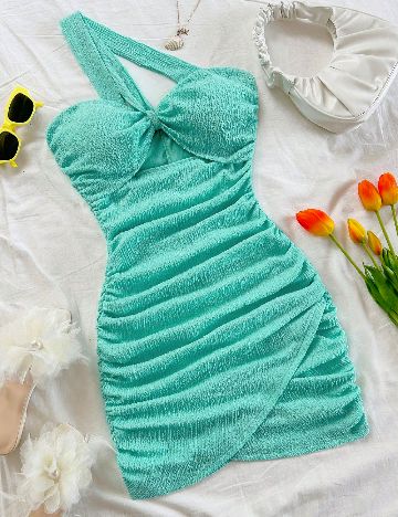 Rochie scurta SHEIN, turcoaz