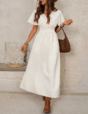 Rochie medie SHEIN, alb