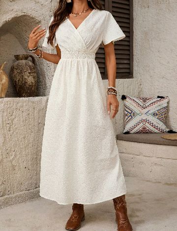 Rochie medie SHEIN, alb