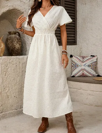 Rochie medie SHEIN, alb