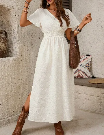 Rochie medie SHEIN, alb