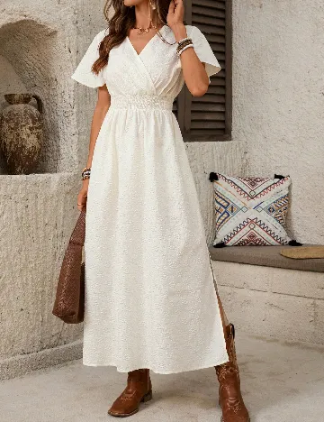 Rochie medie SHEIN, alb
