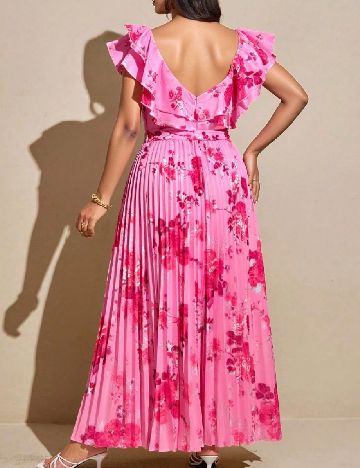 Rochie lunga SHEIN CURVE, roz