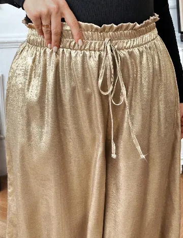 Pantaloni SHEIN CURVE, auriu