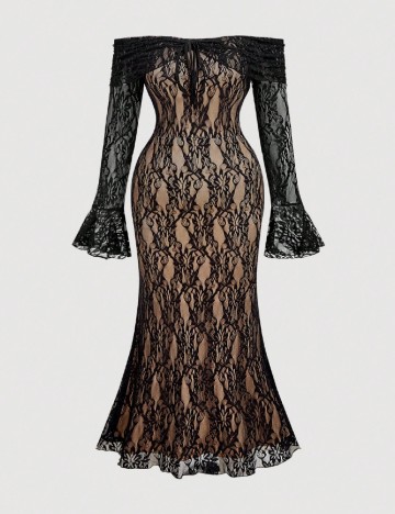 Rochie lunga SHEIN CURVE, negru
