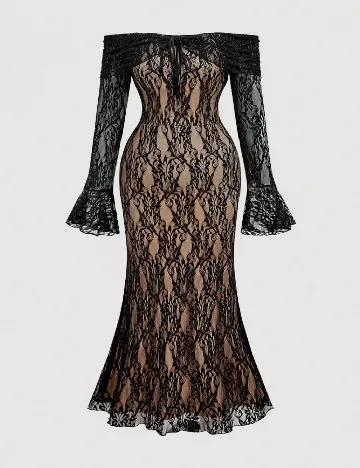Rochie lunga SHEIN CURVE, negru