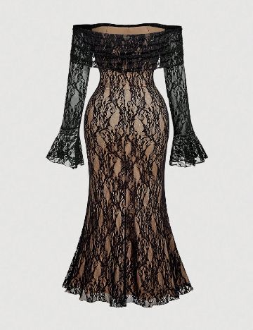 Rochie lunga SHEIN CURVE, negru