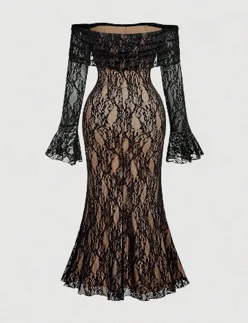 Rochie lunga SHEIN CURVE, negru
