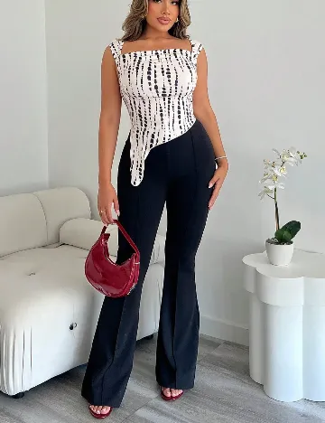 Top SHEIN, ecru