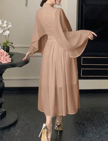 Rochie medie Dazy, maro deschis