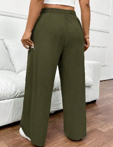 Pantaloni SHEIN CURVE, verde