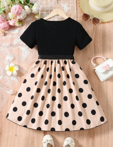 Rochie Shein Kids, negru/crem