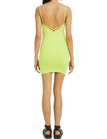 Rochie scurta Bershka, verde