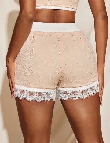 Pantaloni scurti SHEIN, piersica