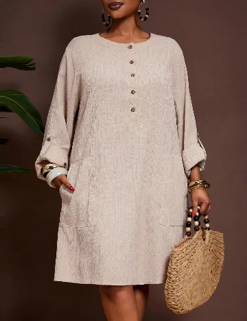 Rochie medie SHEIN CURVE, bej