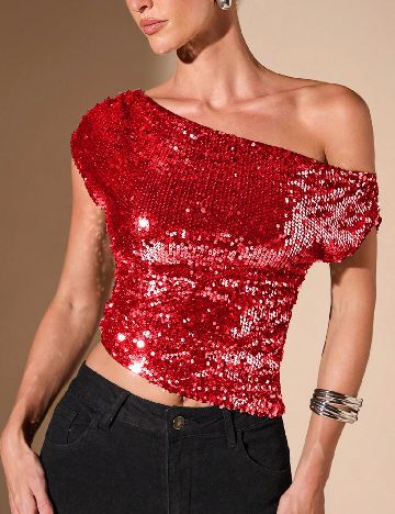 Top SHEIN, rosu