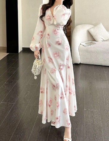Rochie lunga SHEIN, ecru