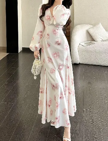 Rochie lunga SHEIN, ecru