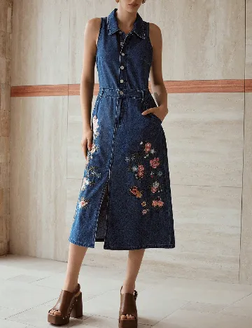 Rochie medie MOTF, albastru