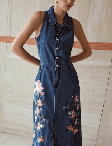 Rochie medie MOTF, albastru