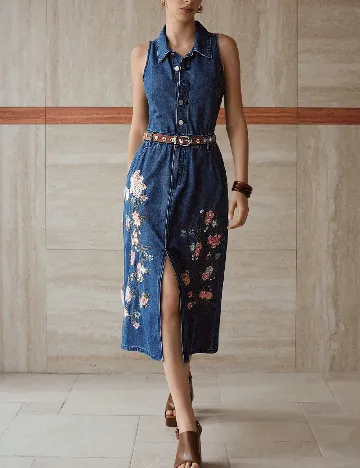 Rochie medie MOTF, albastru