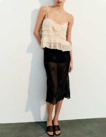 Top Zara, crem